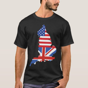 Camiseta Reino Unido Mapa de Reino Unido Bandera de Estados