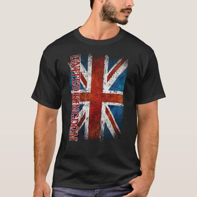 Camiseta Reino Unido Regalo de bandera Mujeres Hombres Niño (Anverso)