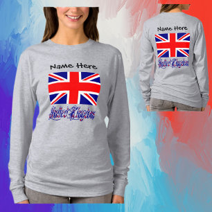 Camiseta Reino Unido y bandera británica personalizados 
