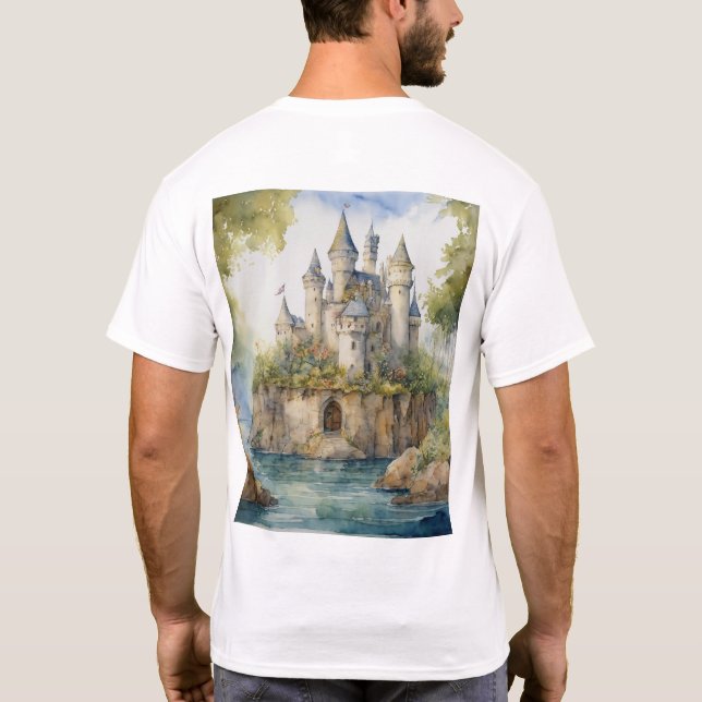 Camiseta Reinos Encantados: Líneas directas del Castillo de (Reverso)