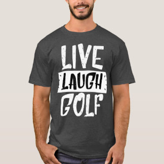 Camiseta reír en vivo golf inspirador blanco