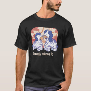 Camiseta Reírse De Los Animales De Zebra Safari