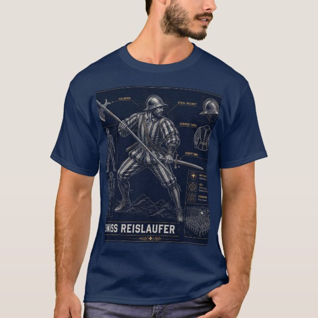 Camiseta Reisläufer suizos (Anverso)