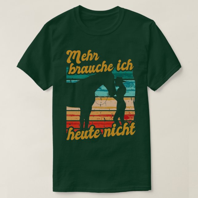 Camiseta Reiterin Reiten Mehr Brauche Ich Heute Nicht Pferd (Diseño del anverso)