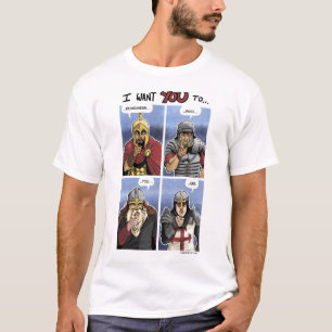 Camiseta Rejilla occidental del guerrero