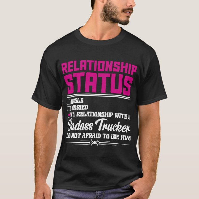 Camiseta Relación Con Un Camionero Esposa Novia 1 (Anverso)