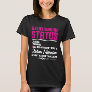 Camiseta Relación Con Una Esposa De Música Novia 1