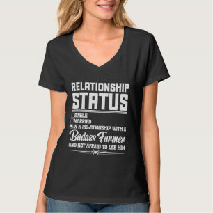 Camiseta Relación con una novia esposa agricultora