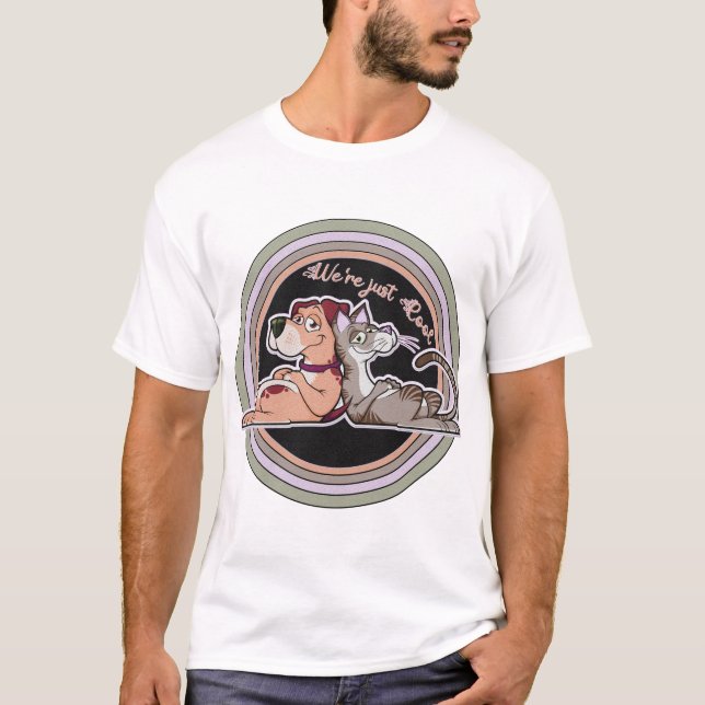 Camiseta Relación de gato de perro (Anverso)