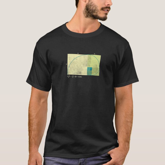 Camiseta Relación de oro de Fibonacci - Con Effec de semito (Anverso)