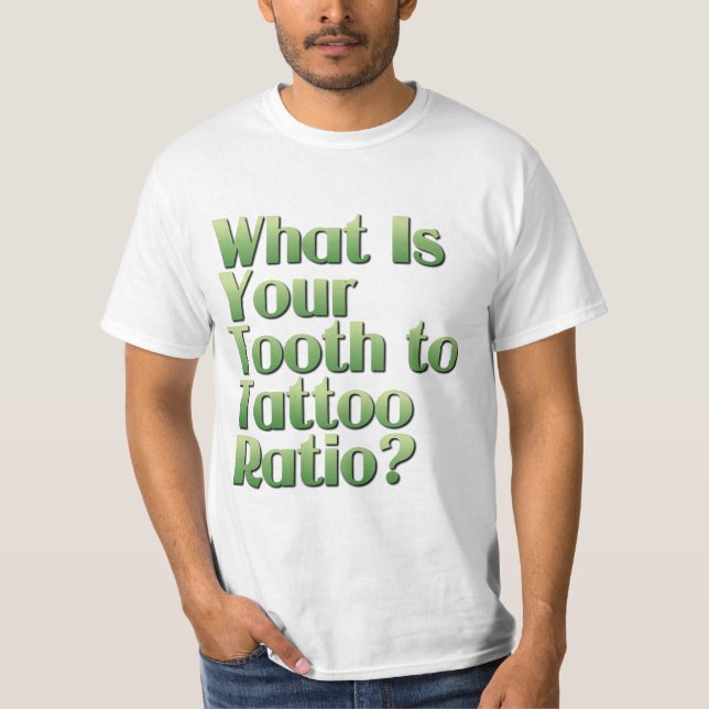 Camiseta Relación entre dientes y tatuajes (Anverso)