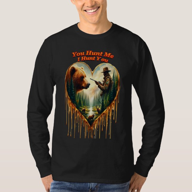 Camiseta Relación entre el oso pardo y el venado de Hunter (Anverso)