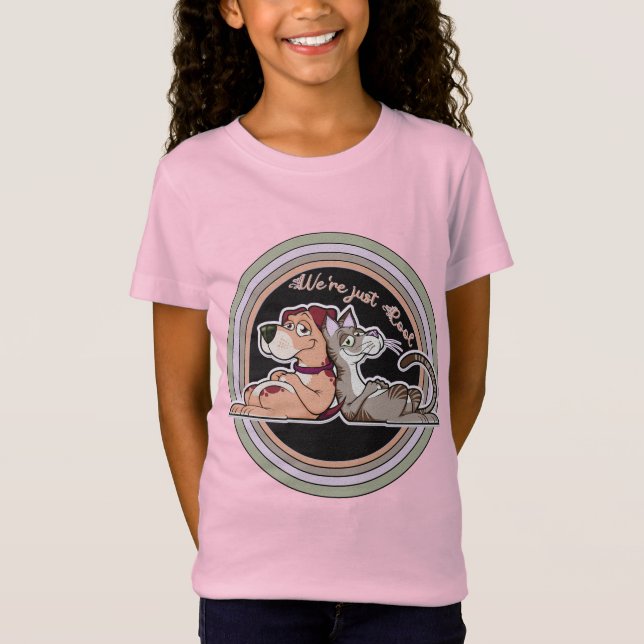 Camiseta Relación entre perros y gatos (Anverso)