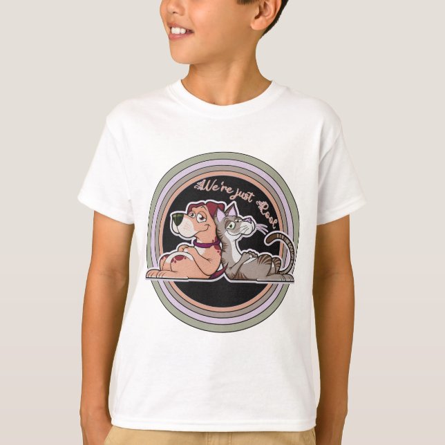 Camiseta Relación entre perros y gatos (Anverso)