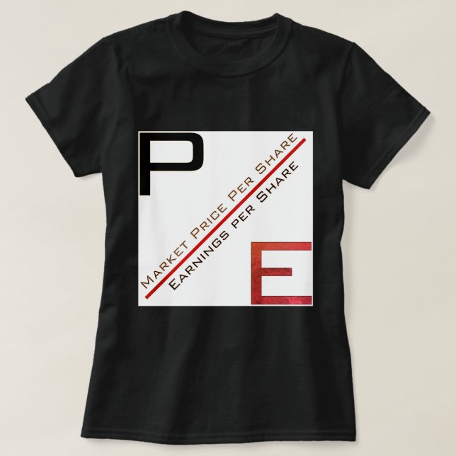 Camiseta "Relación P/E" (Diseño del anverso)