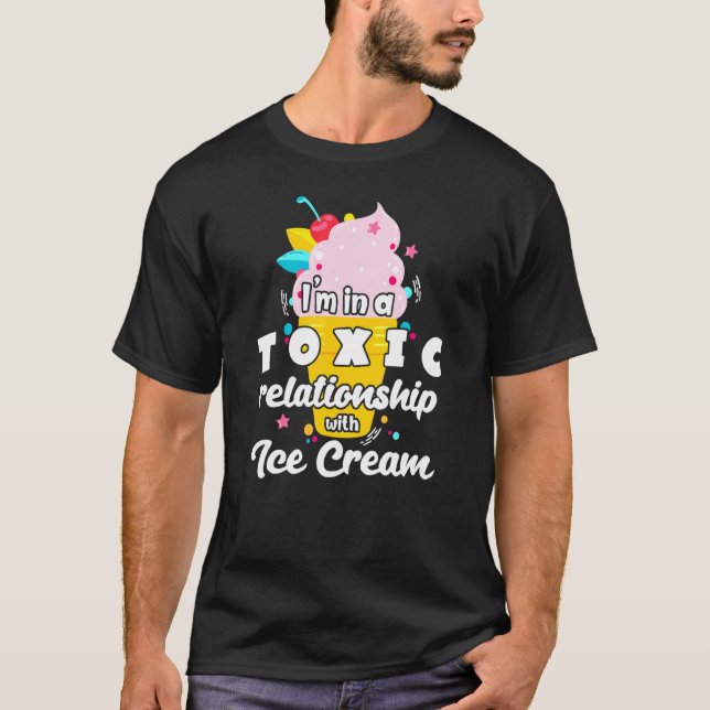 Camiseta Relación tóxica con el helado (Anverso)