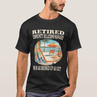 Camiseta Relaciones de la comunidad jubilada sobre relajaci