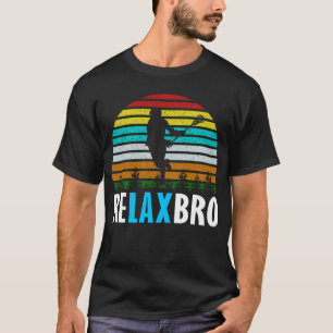Camiseta relaja bro lacrosse divertido lax player