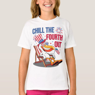 Camiseta Relaja El Cuarto Con Un Pelícano Patriótico Divert