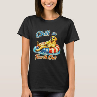 Camiseta Relaja el cuatro de julio, divertido amante del pe