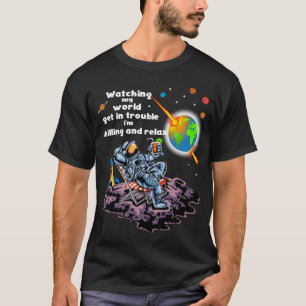 Camiseta Relajación astronauta