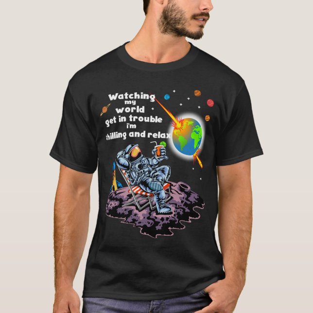 Camiseta Relajación astronauta (Anverso)