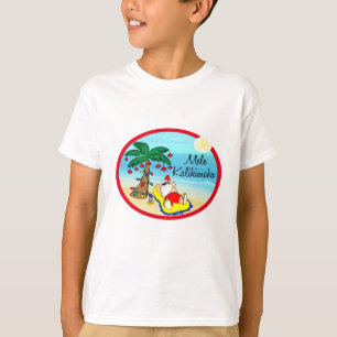 Camiseta Relajación bajo navidad del hawaiin de Santa de l
