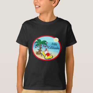 Camiseta Relajación bajo navidad del hawaiin de Santa de l