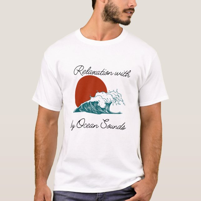 Camiseta Relajación con sonidos oceánicos (Anverso)
