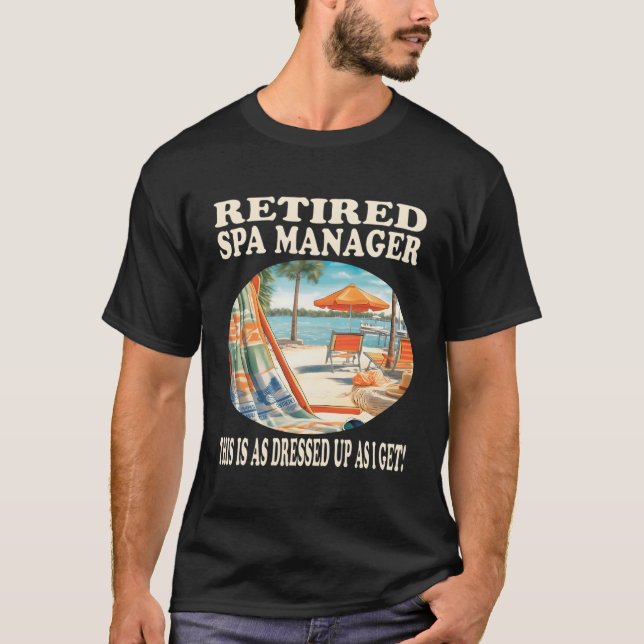 Camiseta Relajación de abanico de spa retirado (Anverso)