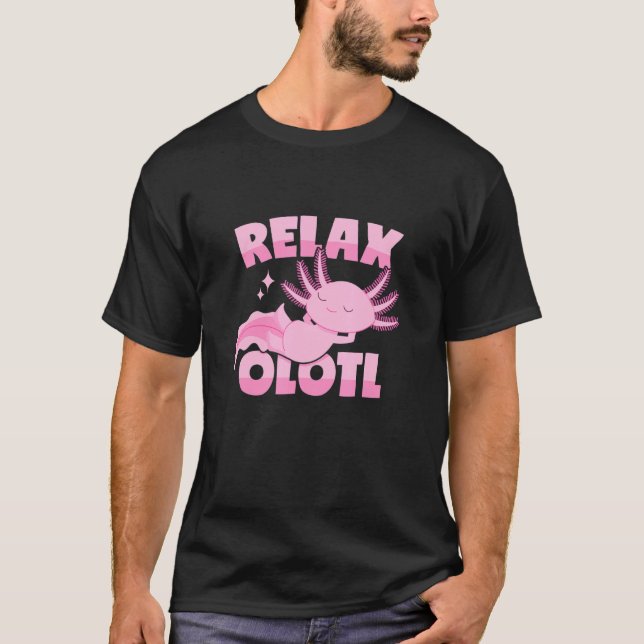 Camiseta Relajación de Axolotl Pun (Anverso)
