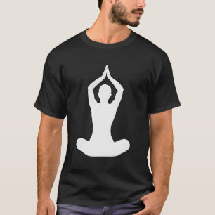 Camiseta Relajación de la cresta de yoga Pose Lotus Namaste