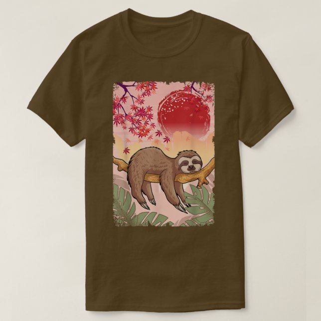 Camiseta Relajación de la naturaleza soleada japonesa (Diseño del anverso)
