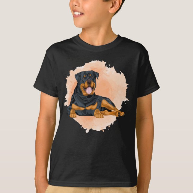 Camiseta Relajación de la Perla Rottweiler (Anverso)