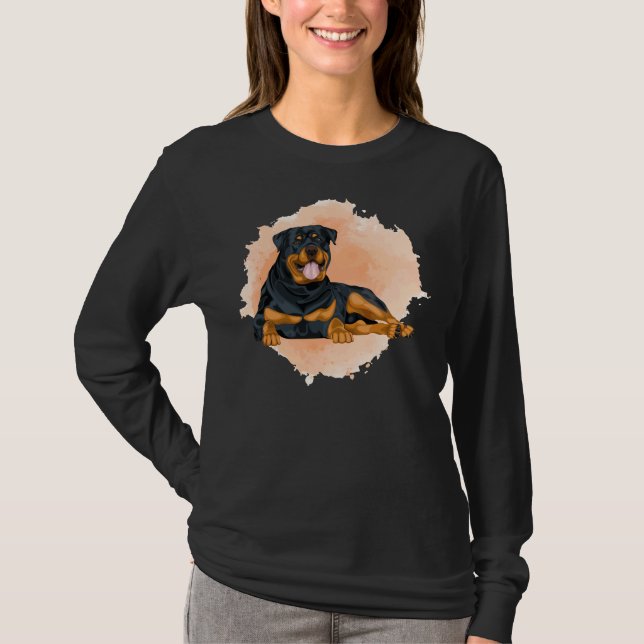 Camiseta Relajación de la Perla Rottweiler (Anverso)