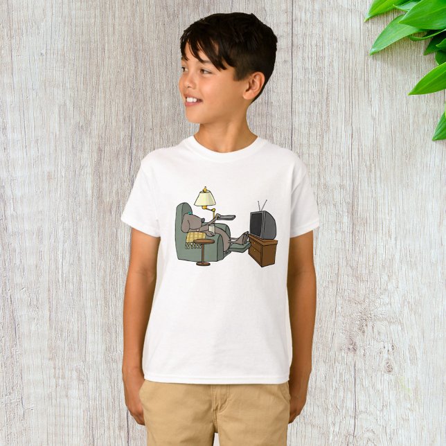 Camiseta Relajación de la televisión de observación de perr (Subido por el creador)