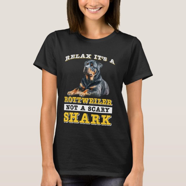 CAMISETA RELAJACIÓN DE POLÍTICA ES UN ROTTWEILER NO UN TIBU (Anverso)