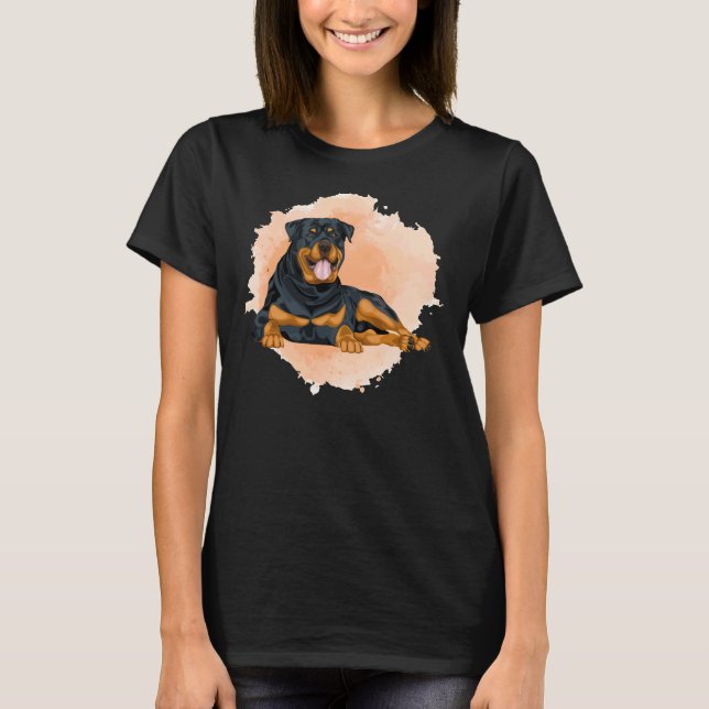 Camiseta Relajación del perro Rottweiler 19 (Anverso)