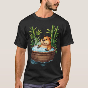 Camiseta Relajación en Bañera de Capibara Vibra Chill Alivi