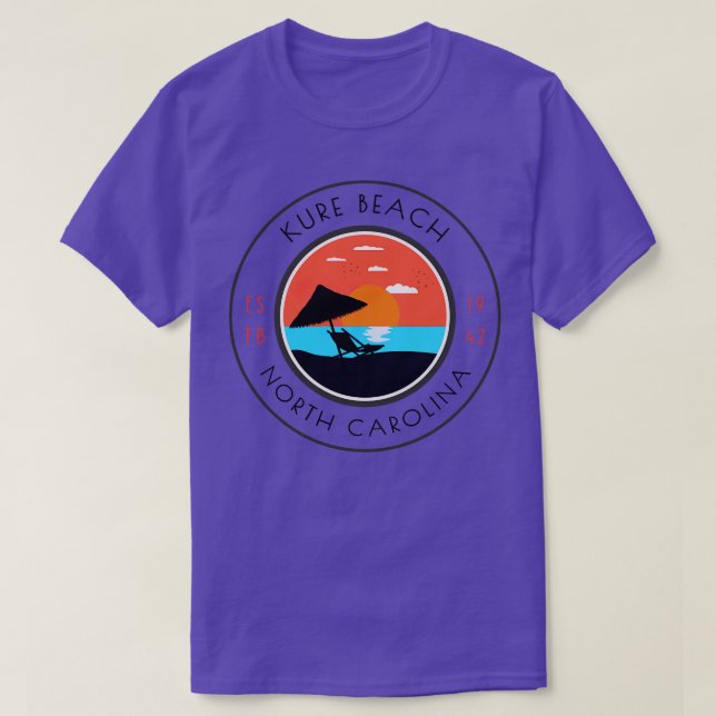 Camiseta Relajación en verano de Kure Beach NC (Diseño del anverso)