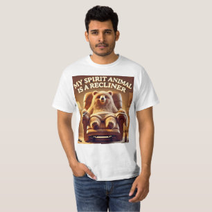 Camiseta Relajación Lover Funny Recliner Diseño Camiseta.