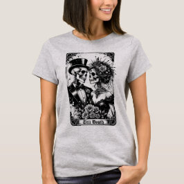 Camiseta relajada con carta de tarot de recién cas