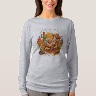 Camiseta Relajada Esqueleto del Desierto