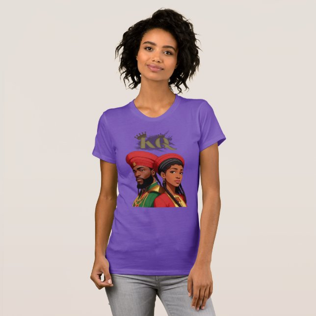 Camiseta relajada King and Queen Unisex (Anverso completo)