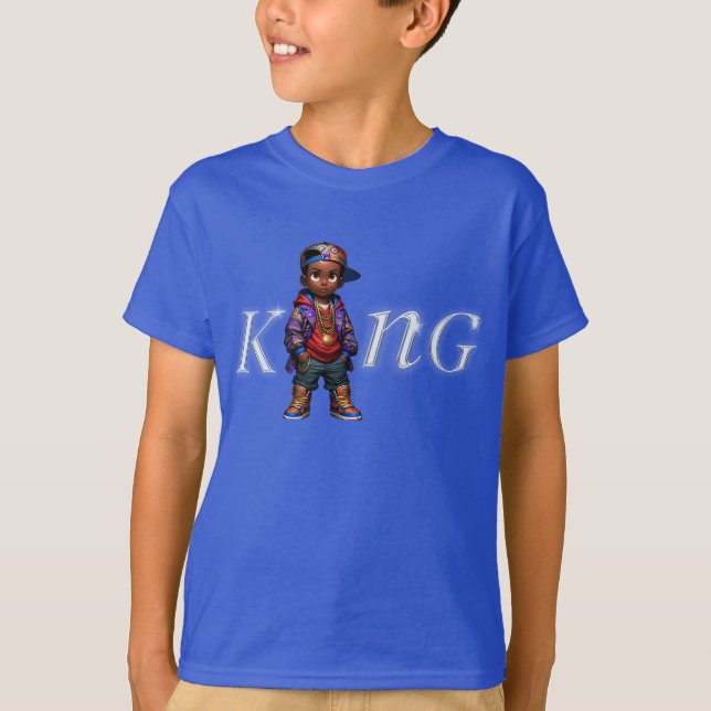 Camiseta relajada Young-King-01 (Anverso)