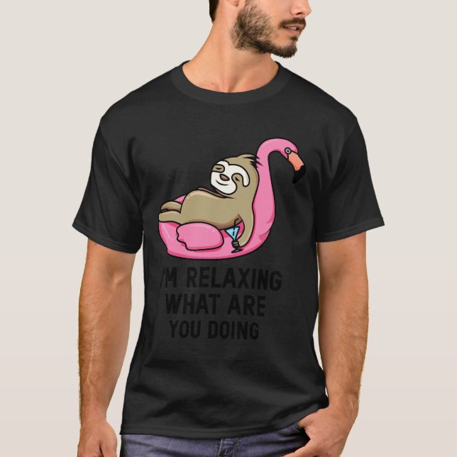 Camiseta Relajado Sloth Funny (Anverso)