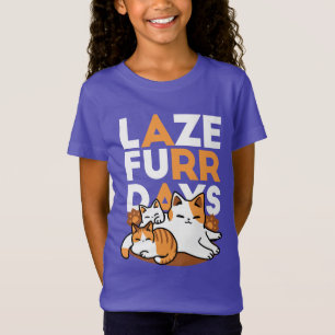 Camiseta Relajando el arte del gato - 'Días de furor perezo