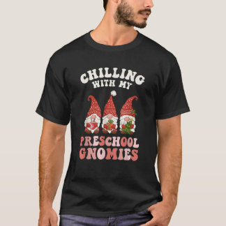 Camiseta Relajándome Con Mi Maestro Gnomies De Preescolar N