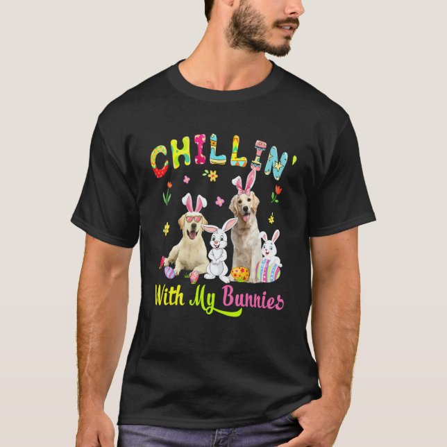 Camiseta Relajándome con mis conejos Lindo conejo Labrador  (Anverso)