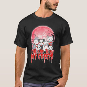 Camiseta Relajándome Con Mis Gatos De Terror Asesino En Ser